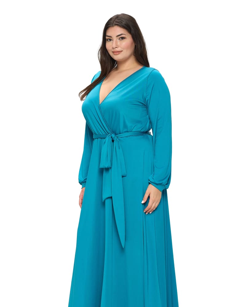 Surplice maxi dress online